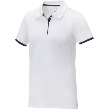 Logo trade business gifts image of: Morgan short sleeve women's duotone polo