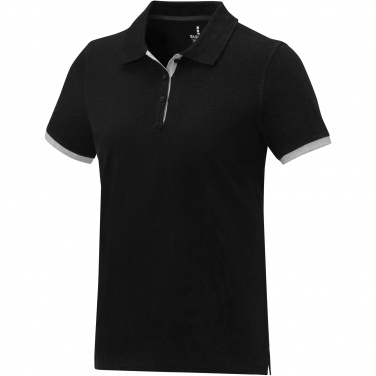 Logo trade promotional item photo of: Morgan short sleeve women's duotone polo