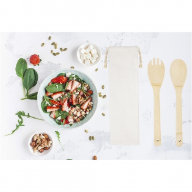 Logotrade promotional merchandise image of: Endiv bamboo salad spoon and fork