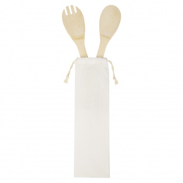 Logo trade advertising product photo of: Endiv bamboo salad spoon and fork