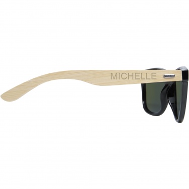 Logo trade advertising products picture of: Taiyō rPET/bamboo mirrored polarized sunglasses in gift box