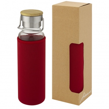 Logo trade promotional giveaway photo of: Thor 660 ml glass bottle with neoprene sleeve