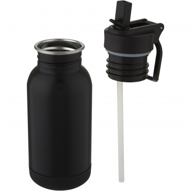 Logotrade promotional merchandise picture of: Lina 400 ml stainless steel sport bottle with straw and loop