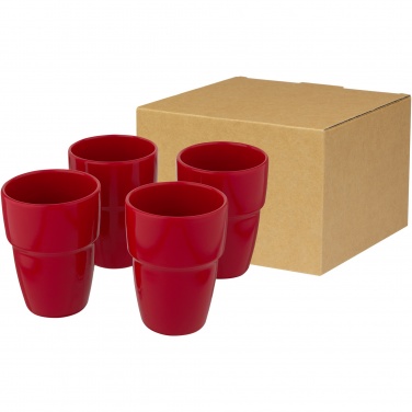 Logo trade advertising product photo of: Staki 4-piece 280 ml stackable mug gift set