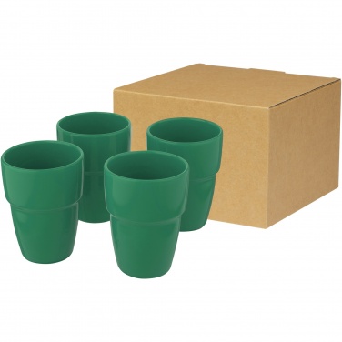Logo trade promotional items image of: Staki 4-piece 280 ml stackable mug gift set