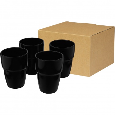 Logo trade advertising product photo of: Staki 4-piece 280 ml stackable mug gift set