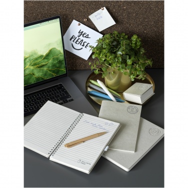Logo trade promotional giveaways picture of: Dairy Dream A5 size reference recycled milk cartons spineless notebook
