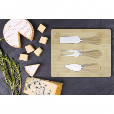 Logotrade promotional merchandise photo of: Ement bamboo cheese board and tools