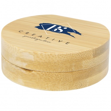 Logo trade promotional items picture of: Afrodit bamboo pocket mirror