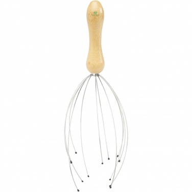 Logo trade corporate gifts picture of: Hator bamboo head massager