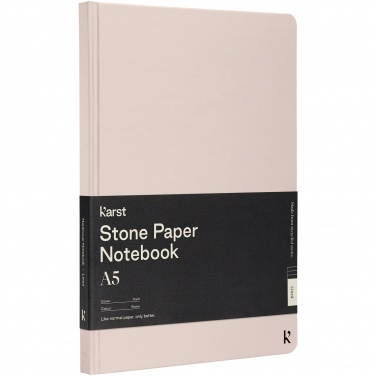 Logotrade corporate gift image of: Karst® A5 stone paper hardcover notebook - lined