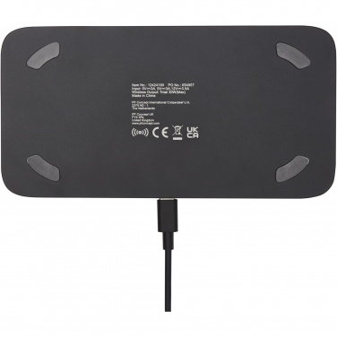 Logo trade corporate gifts image of: Hybrid 15W premium dual wireless charging pad