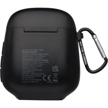 Logo trade advertising products image of: Remix auto pair True Wireless earbuds and speaker