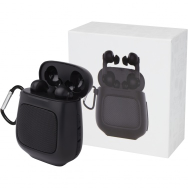 Logotrade promotional giveaways photo of: Remix auto pair True Wireless earbuds and speaker