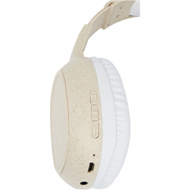 Logotrade business gifts photo of: Riff wheat straw Bluetooth® headphones with microphone
