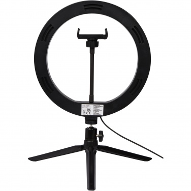 Logotrade corporate gift image of: Studio ring light for selfies and vlogging with phone holder and tripod