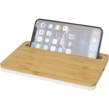 Logo trade promotional items picture of: Medake 10W bamboo wireless charger