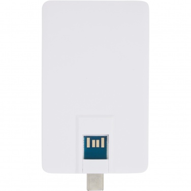 Logotrade promotional giveaway image of: Duo slim 64GB USB drive with Type-C and USB-A 3.0
