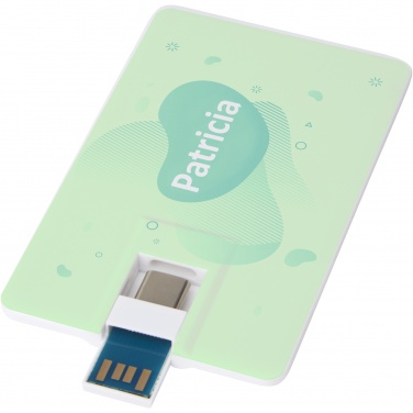 Logotrade promotional gifts photo of: Duo slim 64GB USB drive with Type-C and USB-A 3.0