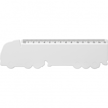 Logotrade advertising products photo of: Tait 15 cm lorry-shaped recycled plastic ruler