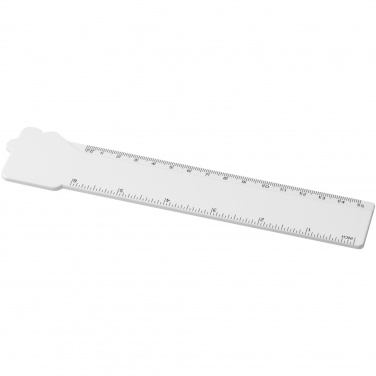 Logo trade business gifts image of: Tait 15 cm house-shaped recycled plastic ruler