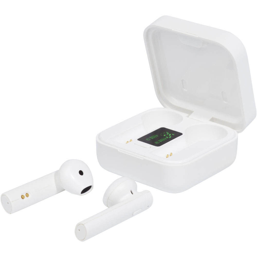 Logo trade business gift photo of: Tayo solar charging TWS earbuds 