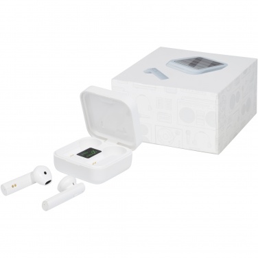 Logo trade business gift photo of: Tayo solar charging TWS earbuds 