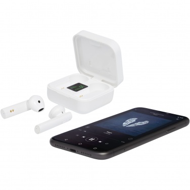 Logo trade promotional products image of: Tayo solar charging TWS earbuds 