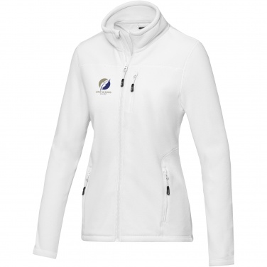 Logo trade promotional items image of: Amber women's GRS recycled full zip fleece jacket