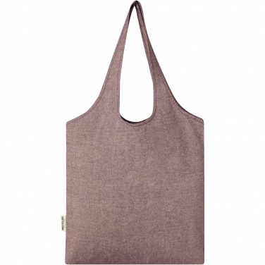 Logo trade promotional merchandise picture of: Pheebs 150 g/m² recycled cotton trendy tote bag 7L
