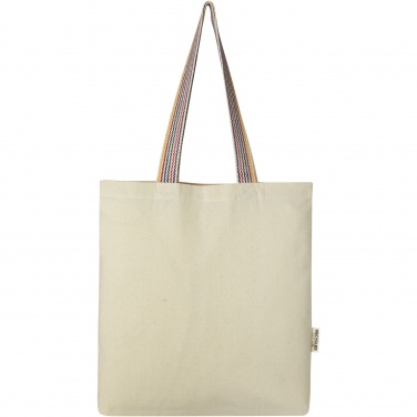 Logo trade promotional items picture of: Rainbow 180 g/m² recycled cotton tote bag 5L