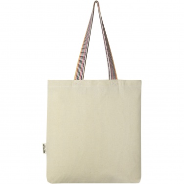 Logo trade promotional item photo of: Rainbow 180 g/m² recycled cotton tote bag 5L
