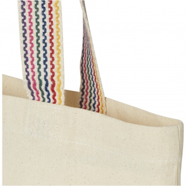 Logotrade promotional giveaway image of: Rainbow 180 g/m² recycled cotton tote bag 5L