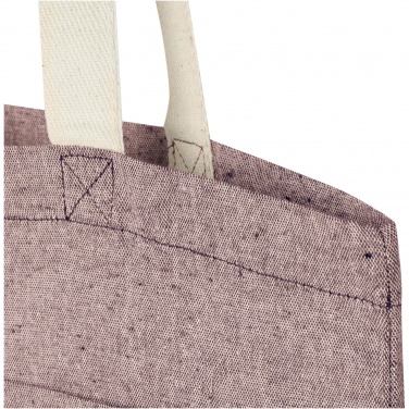 Logotrade promotional gift picture of: Pheebs 150 g/m² recycled cotton tote bag with front pocket 9L