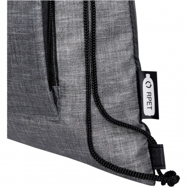 Logo trade advertising products picture of: Ash recycled foldable drawstring bag 7L