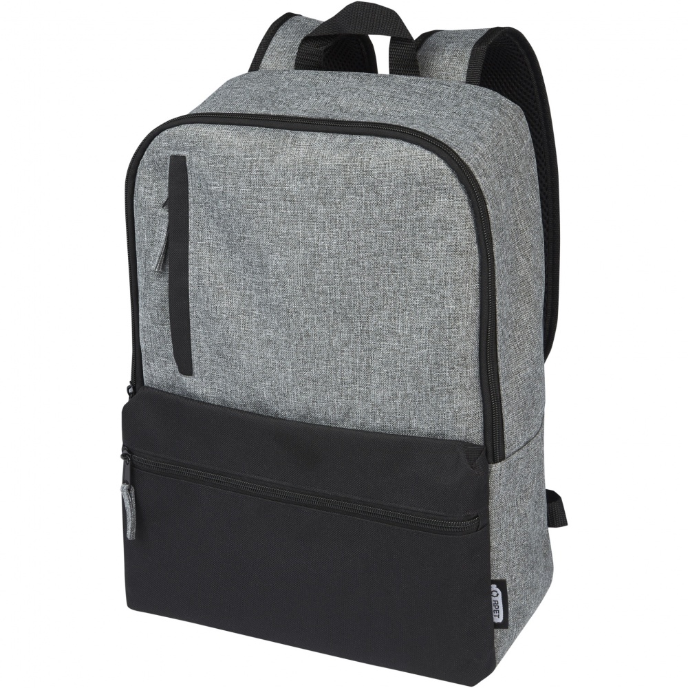 Logotrade promotional product picture of: Reclaim 15" GRS recycled two-tone laptop backpack 14L