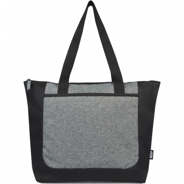Logotrade promotional products photo of: Reclaim GRS recycled two-tone zippered tote bag 15L