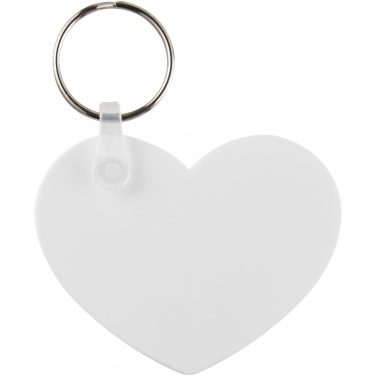 Logotrade promotional item image of: Tait heart-shaped recycled keychain