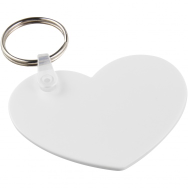 Logotrade promotional gift image of: Tait heart-shaped recycled keychain