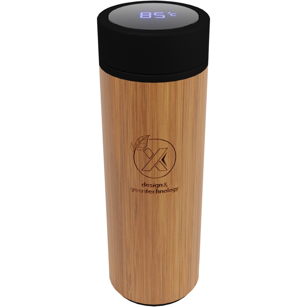 Logotrade promotional merchandise picture of: SCX.design D11 500 ml bamboo smart bottle