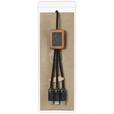 Logo trade promotional giveaway photo of: SCX.design C29 3-in-1 bamboo cable