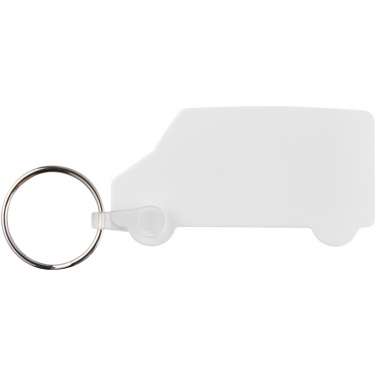 Logo trade promotional giveaways picture of: Tait van-shaped recycled keychain