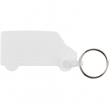 Logo trade advertising products picture of: Tait van-shaped recycled keychain