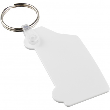 Logo trade promotional products image of: Tait van-shaped recycled keychain