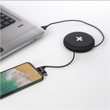 Logo trade promotional gift photo of: SCX.design C18 3-in-1 travel light-up cable