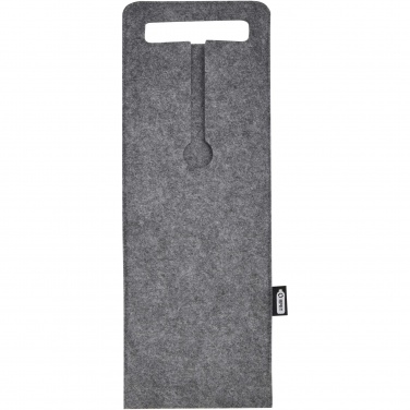 Logo trade promotional giveaways picture of: Felta 75 cl GRS recycled felt wine bag