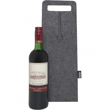 Logo trade promotional gifts picture of: Felta 75 cl GRS recycled felt wine bag