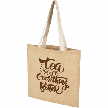 Logo trade promotional merchandise image of: Juta 300 g/m² jute tote bag 7L