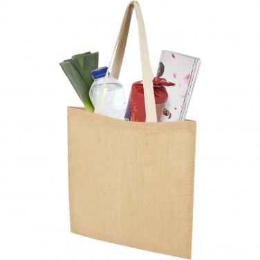 Logo trade promotional giveaway photo of: Juta 300 g/m² jute tote bag 7L