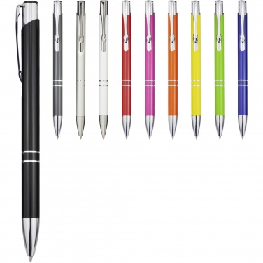 Logo trade promotional merchandise image of: Moneta recycled aluminium ballpoint pen